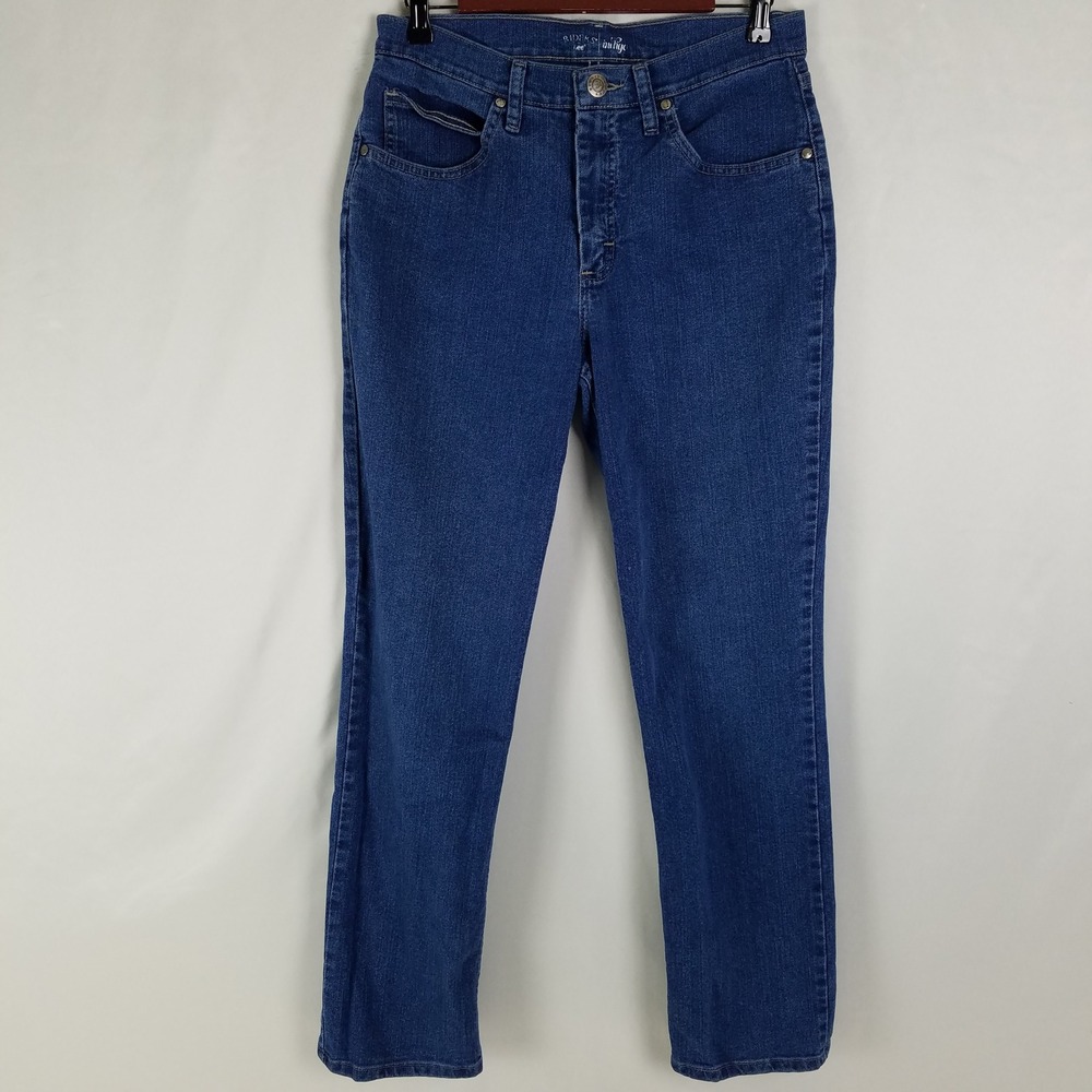 Riders by Lee‎ Indigo Womens High Rise Straight Leg Jeans Dark Wash Blue 10 M